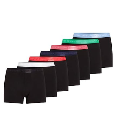 KARL LAGERFELD Herren Karl Lagerfeld Herren Day Of The Week Trunks (X7), Schwarz, im Sale